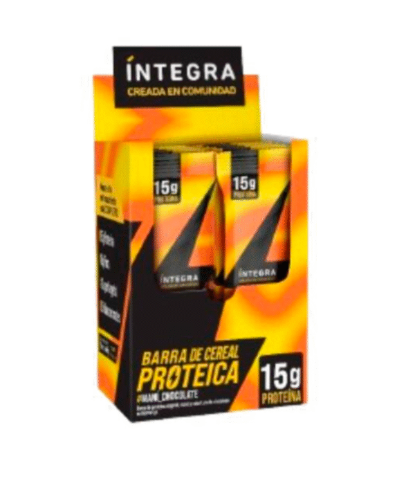 Barra de cereal proteica maní y chocolate x 45g - Íntegra