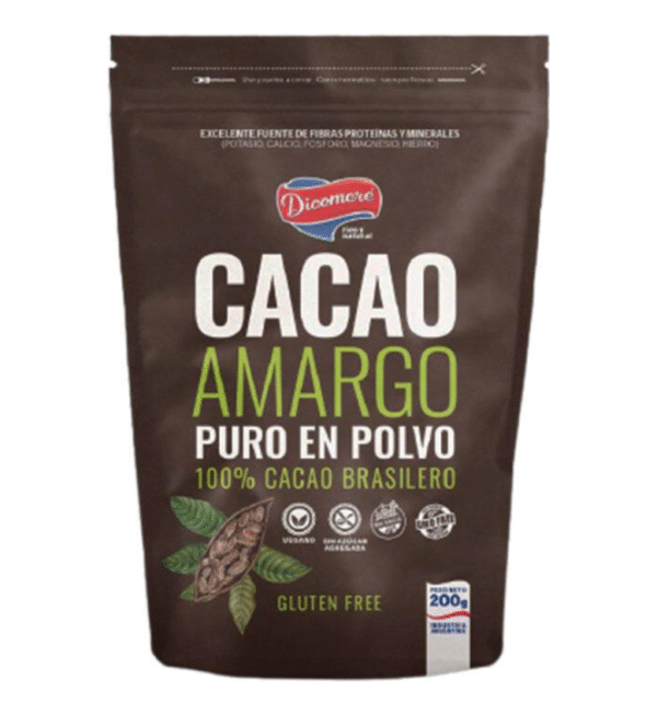 Cacao Brasilero Amargo en Polvo x 200g - Dicomere Cacao brasilero amargo en polvo x 200g - Dicomere