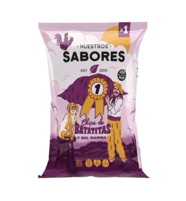 Chips de Batatas x 80g - Nuestros Sabores Chips de batatas x 80g - Nuestros Sabores