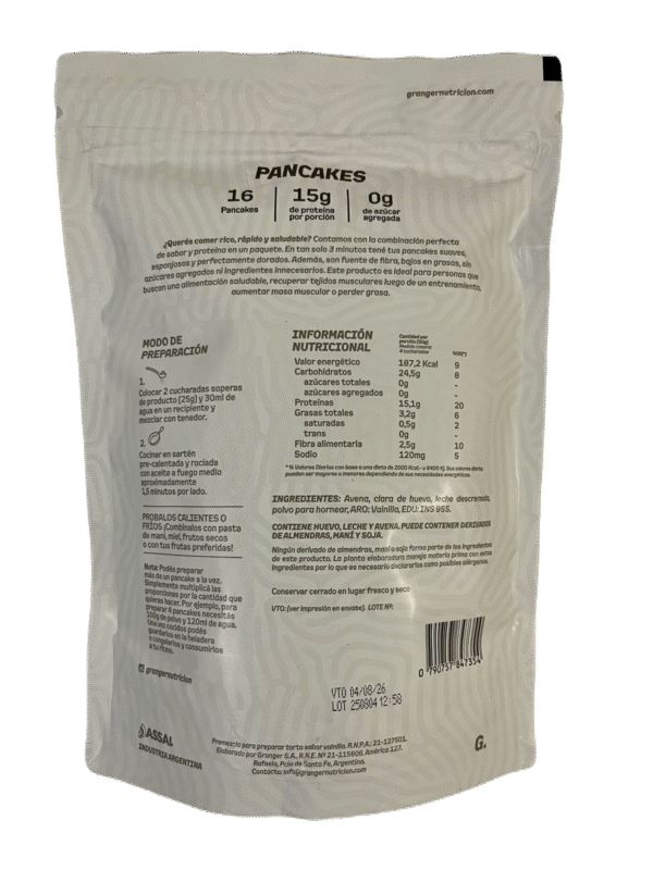 IMG_4380 Premezcla pancakes proteicos sabor vainilla x 400g - Granger