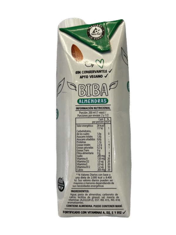 IMG_4022 Leche de almendras x 500ml - Biba