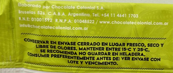 IMG_4034 Barra de chocolate con Stevia 70% cacao x 100gr - Chocolate Colonial
