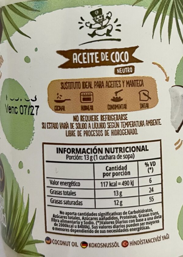 IMG_4044 Aceite de coco neutro x 360ml - El cosaco