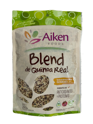 Blend de quinoa real, semillas de quinoa real blanca, roja y negra x 250g - Aiken