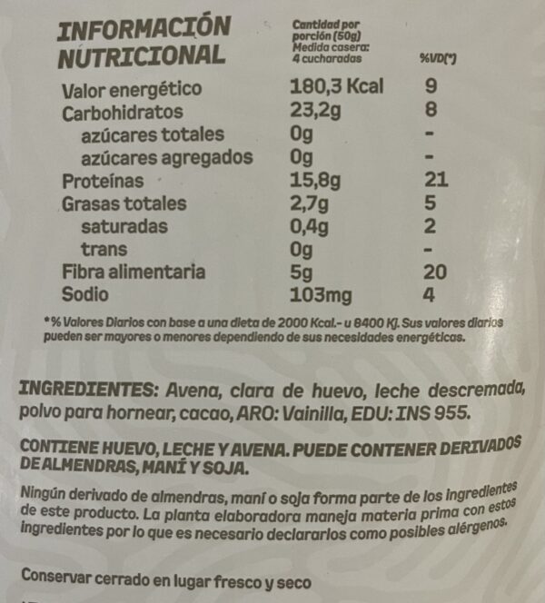 Premezcla pancakes proteicos sabor chocolate x 400g - Granger