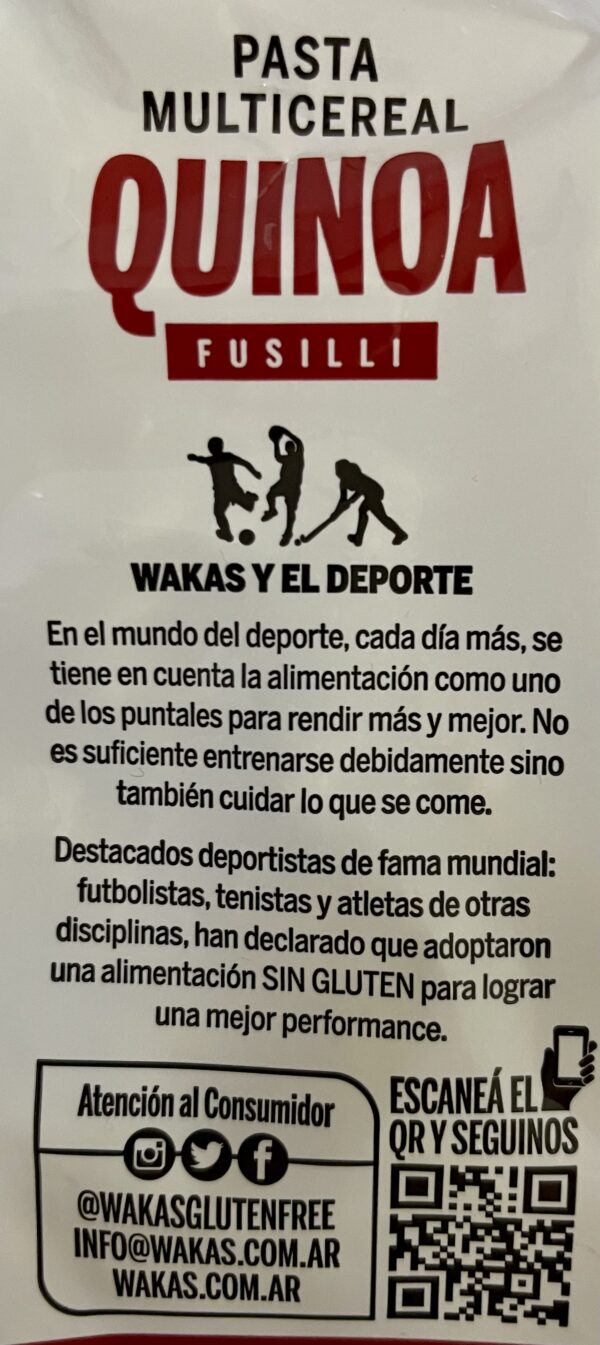 IMG_4394 Pasta seca multicereal fusilli con Quinoa x 300g - Wakas