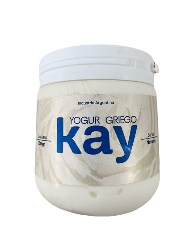 Yogur griego natural, sin conservante ni azucar agregada x 750g - Kay