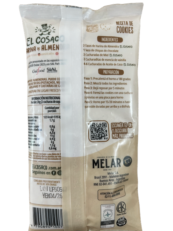 IMG_8329 Harina de almendras sin piel x 200g - El Cosaco