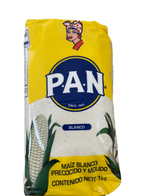 Harina de maiz blanco precocida (para arepas) x 1 Kg - Pan