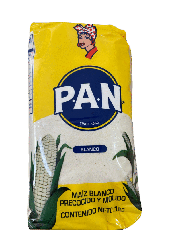 Harina de maiz blanco precocida (para arepas) x 1 Kg - Pan