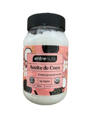 Aceite de Coco Virgen x 500ml - Entrenuts