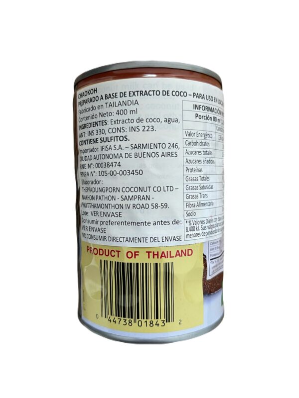Crema de coco x 400ml - Chaokoh