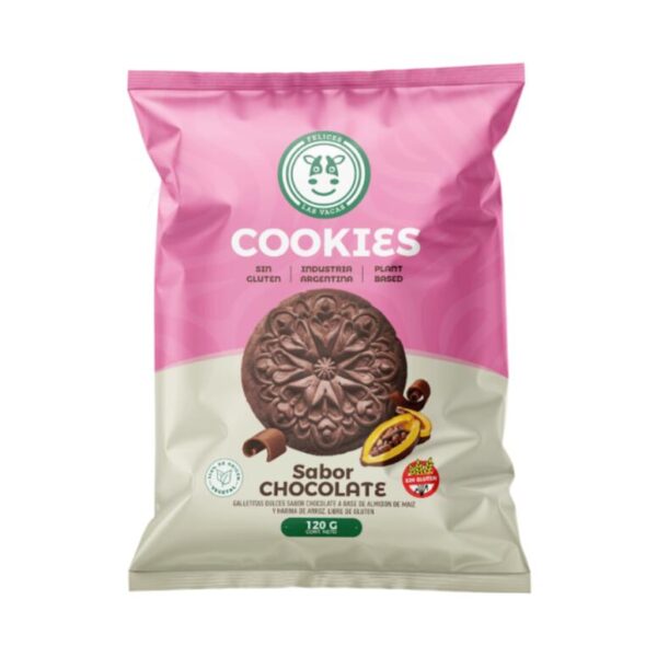 Galletas sabor chocolate SIN GLUTEN x 120g - Felices las Vacas