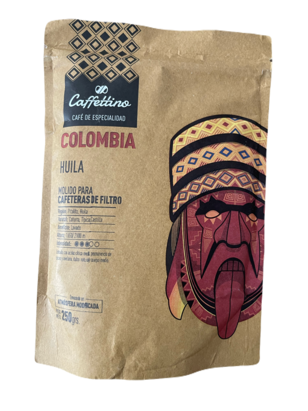 Cafe colombiano de especialidad molido, Huila x 250g - Caffettino