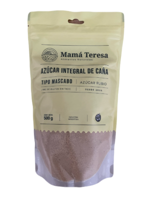 Azúcar integral de caña tipo mascabo - rubio x 500g - Mamá Teresa