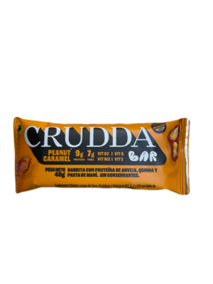 Barra proteica sabor peanut caramel x 40g - Crudda