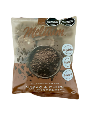 Galletitas dulces con cacao y chips de chocolate x150g - Meltaín