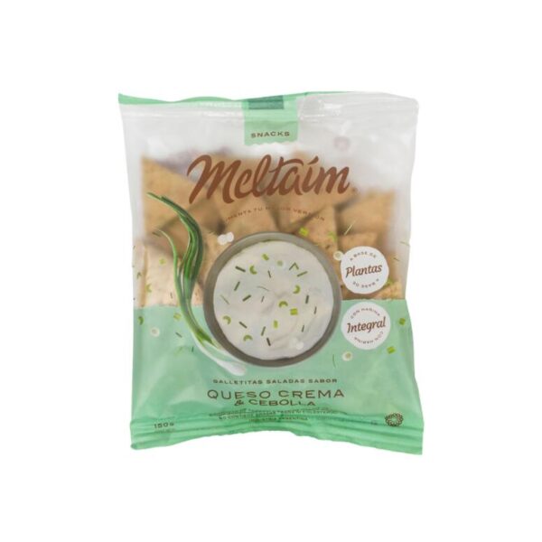 Galletitas saladas sabor queso crema y cebolla x150g - Meltaín