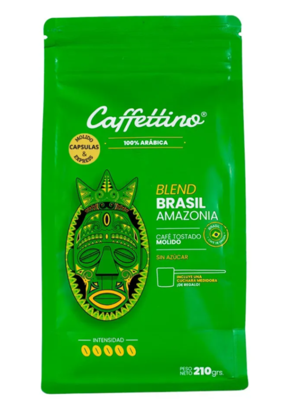 Cafe de Brasil de especialidad molido, Amazonia x 210g - Caffettino