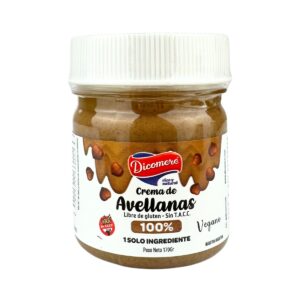 Crema de avellanas 100%, sin gluten x 170g - Dicomere