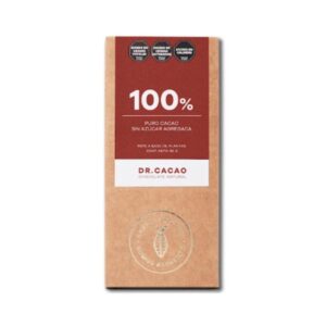 Tableta 100% puro cacao sin azúcar x 50g - Dr Cacao