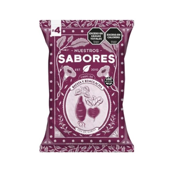 Chips de remolacha y batata x 80g - Nuestros Sabores