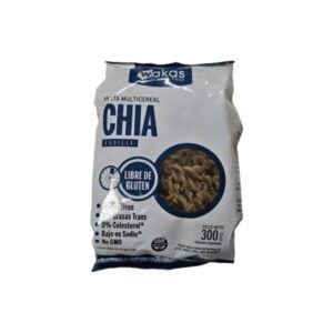 Pasta seca multicereal fusilli con chía x 300g - Wakas