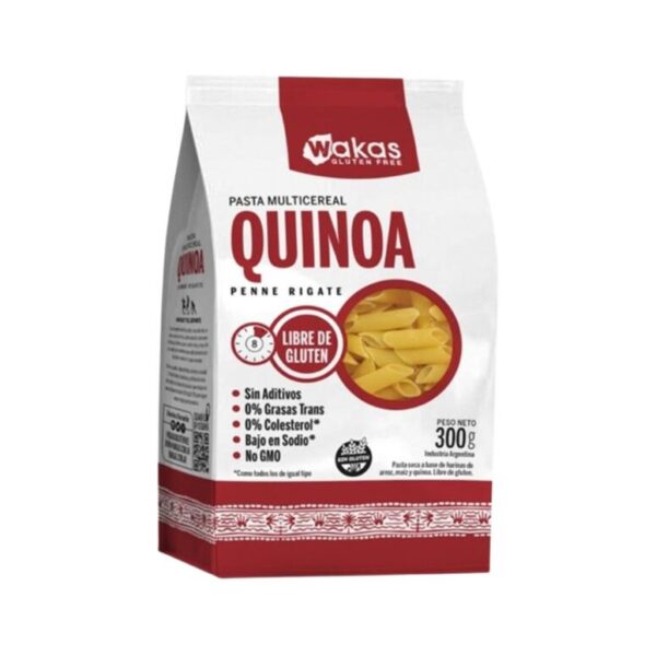 Pasta multicereal penne rigate con quinoa x 300g - Wakas